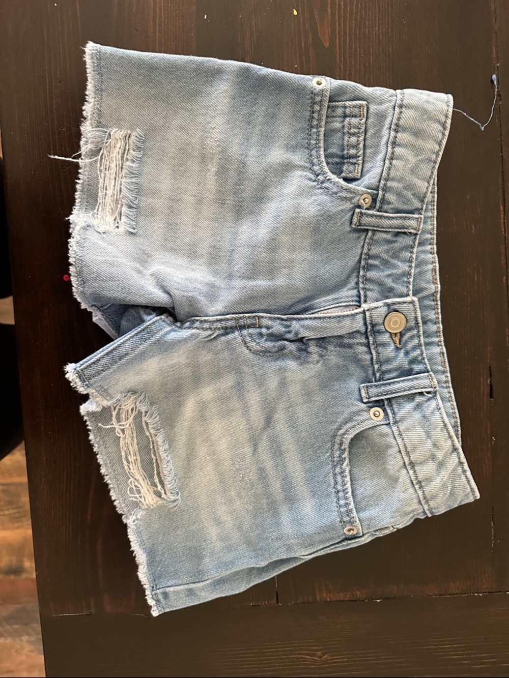 wonder nation Light Blue Distressed Denim Shorts